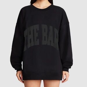 The Bar Black Varisty Sweatshirt